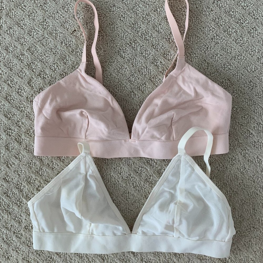Two Brand New Old Navy Jersey Knit and Mesh Bralettes
